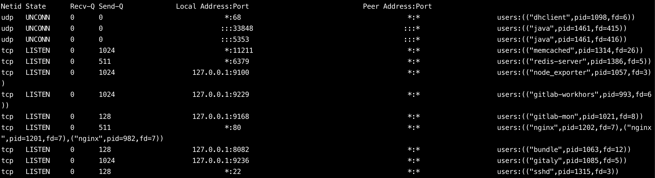 Checking Listening Ports and Services in Use（netstat,ss,lsof）